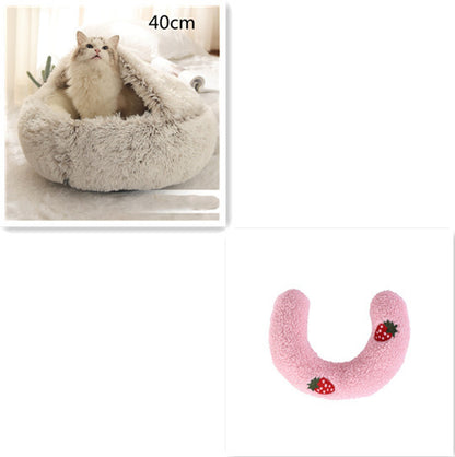 2-in-1 Plush SuperSoft Pet Bed for Dogs & Cats - GFMR TradeWorks