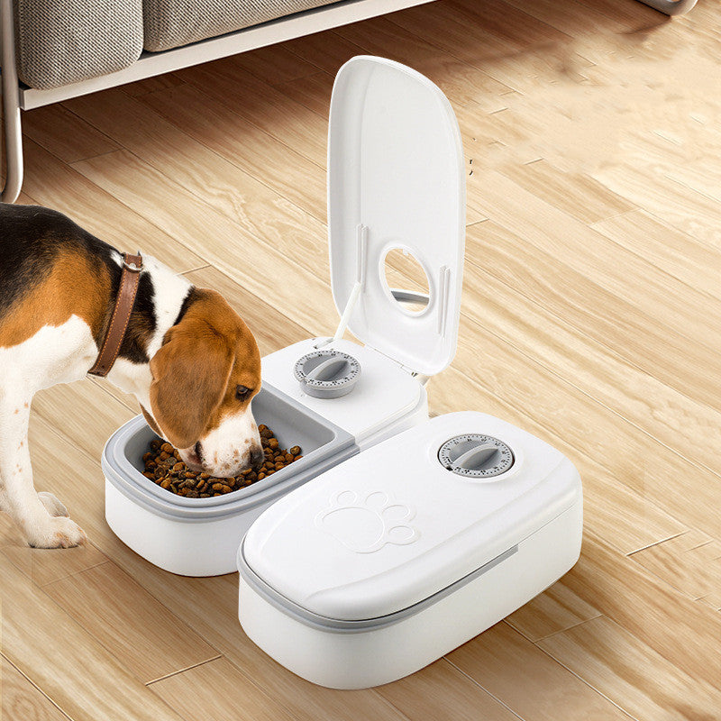 Smart Automatic Pet Feeder with Timer & Stainless Steel Bowl — Perfect for Cats & Dogs