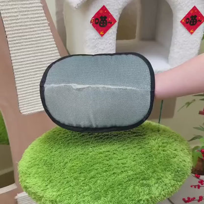 Dual-Action Pet Hair Removal Glove – Groom & De-Shed in Seconds!