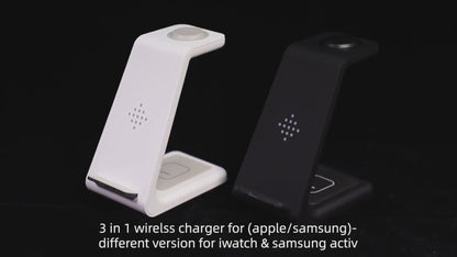 3-in-1 Wireless Charging Station – Fast Charge, Sleek Design, All-in-One Convenience!