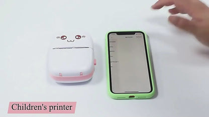 Mini Portable Bluetooth & WiFi Printer – Instant Photo, Note & Error Label Printing for Students!